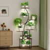 64" Tall 8-Tier S-Shaped Plant Stand with Wheels - 3 of 4
