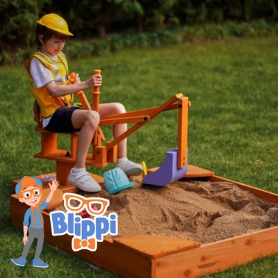 Avenlur Blippi Ride-on Excavator – Construction Toy With 360° Swivel ...