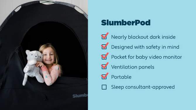 SlumberPod Combo with Fan Blackout Portable Privacy Pod, 2 of 12, play video