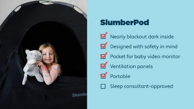 SlumberPod Combo with Fan Blackout Portable Privacy Pod, 2 of 12, play video