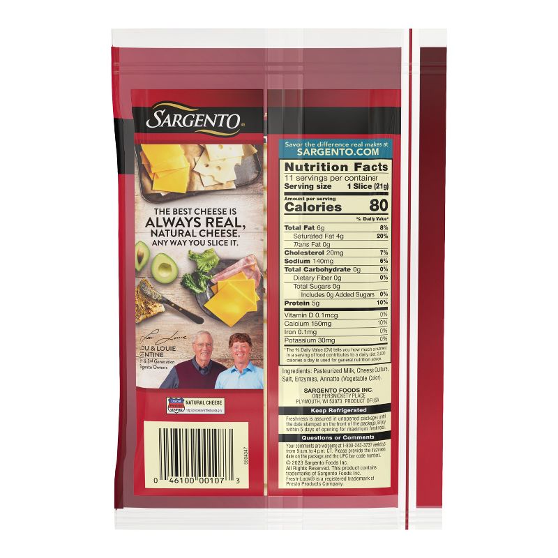 Sargento Natural Muenster Sliced Cheese - 8oz/11 slices, 3 of 10