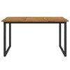 vidaXL Garden Table Acacia Wood Brown, Powder-Coated Black - 3 of 4