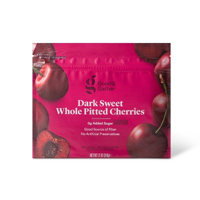 Frozen Dark Sweet Whole Pitted Cherries - 12oz - Good & Gather™