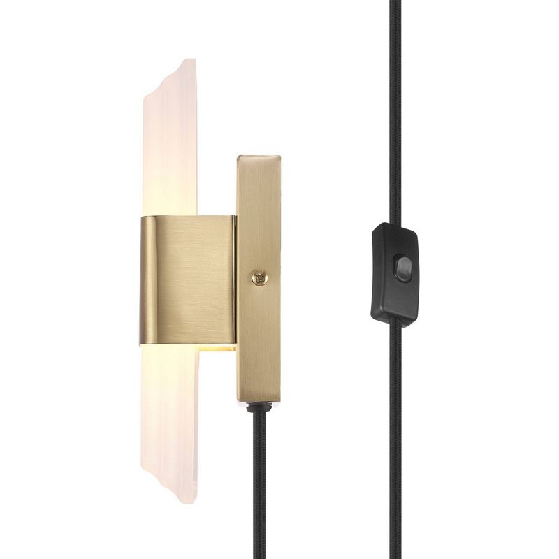 Elowen 1-Light LED Integrated Wall Sconce with Frosted Acrylic Shade - Globe Electric, 3 of 10