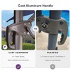 PURPLE LEA Cantilever Patio Umbrella with Base Included Square Umbrella with 360° Rotation and Aluminum Offset Hanging Outdoor Umbrella - 2 of 4