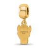 Black Bow Jewelry 14k Yellow Gold Plated Sterling Silver North Carolina State Wolfpack NCAA Bead Charm - 4 of 4