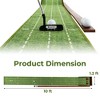 Costway Putting Green Practice Golf Putting Mat with Auto Ball Return and 2/3 Hole Sizes - 3 of 4