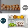 Automatic Rolling Egg Storage Container for Refrigerator, 2-Layer Large Capacity Organizer with Clear Lid - 3 of 4