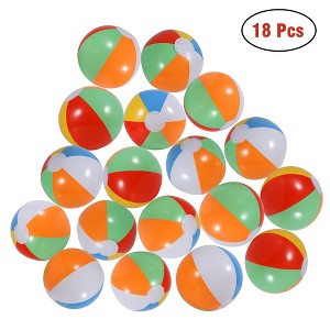 Garvee Inflatable Beach Balls for Kids Pool Toys, Rainbow Color Summer Water Toy Indoor Outdoor Fun Play Game Activities - 1 of 4