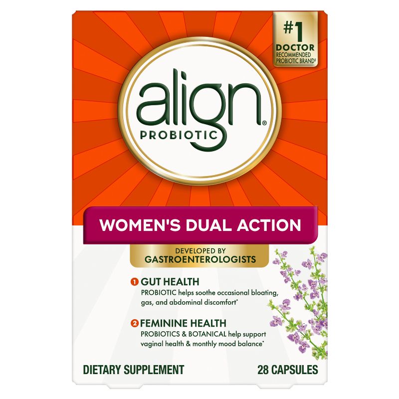 Align Women&#39;s Dual Action Daily Probiotic Supplement - Capsules - 28ct, 1 of 16