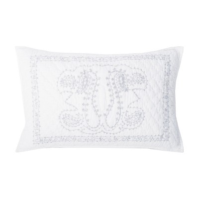 EY Essentials Issa Quilted Embroidered Pillow