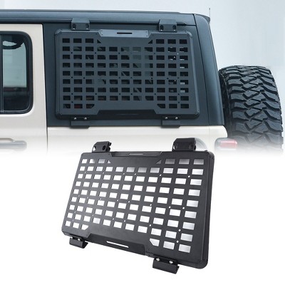 HANPURE Rear Window Molle Panel Modular Storage Panel System Rear Window Protective Decoration for 2018-2023 Jeep Wrangler JL 4 Doors, Driver side