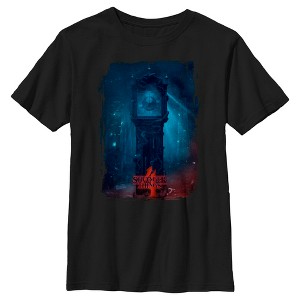 Boy's Stranger Things Grandfather Clock T-Shirt - 1 of 4
