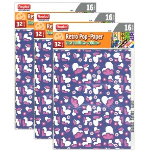 Roylco® Retro Pop-Paper, 8.5" x 11", 32 Sheets Per Pack, 3 Packs - 1 of 2