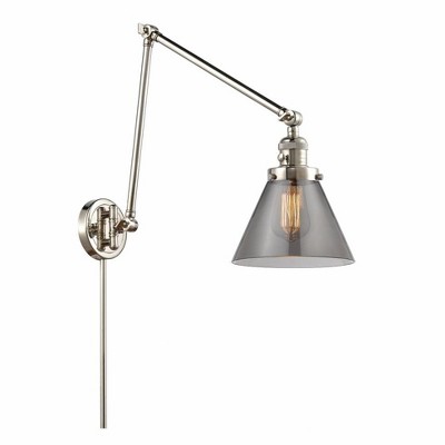 Cone - 1 Light Swing Arm Wall Sconce In Industrial Style-30 Inches Tall and 8 Inches Wide