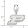 Black Bow Jewelry Sterling Silver Purdue Boilermakers NCAA Bead Charm - 3 of 4