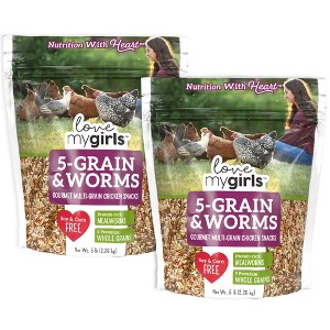 Love My Girls:  5-Grain & Worms Gourmet Multi-Grain Treats, 2 Pack (5lb Bags) - 1 of 4