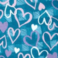 deep teal hearts