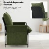 Small Living Room Accent Chair - Mid Century Modern Corduroy Upholstered Lounge Arm Reading Side Single Sofa Chair - 4 of 4
