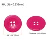 Unique Bargains Resin Snap Fastener Round Flat 4-Hole Sewing Buttons 10 Pcs - 2 of 4