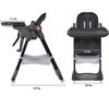 Yinvani Black Adjustable Baby High Chair with Safety Belt - 4 of 4