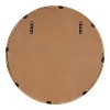 Kate and Laurel Prema Wood Framed Mirror, 28" Diameter, Natural - 3 of 4