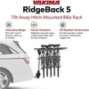 Yakima RidgeBack Tilt Away Hitch Bike Rack, Fits 1.25 and 2 Inch Hitch Receiver for Cars, SUVs, and Trucks, Black - 2 of 4
