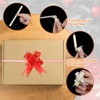 Unique Bargains Plastic Durable Glossy Appearance Waterproof Gift Wrap Satin Pull Bows 100 Count - 4 of 4