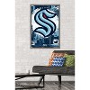 Trends International NHL Seattle Kraken - Maximalist Logo 23 Framed Wall Poster Prints - 2 of 4
