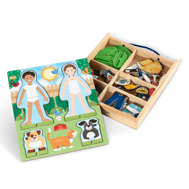 Melissa & Doug Occupations Magnetic Dress-Up Wooden Dolls Pretend Play Set (81pc), 5 of 11