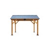 Fir Wood Gazebo with Galvanized Steel Roof,All-Weather Hardtop Pavilion-Maison Boucle - 4 of 4