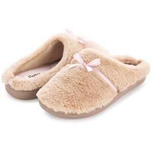 Floopi Women's Lacey Faux Fur Clog Slippers - 1 of 4