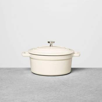 Staub Cast Iron Dutch Oven 5-qt Tall Cocotte, Made in France, Serves 5-6,  White
