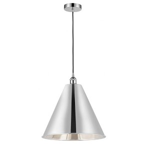 Edison Cone - 1 Light Cord Hung Mini Pendant In Industrial Style-18.75 Inches Tall and 16 Inches Wide - 1 of 1