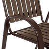 5-Piece Outdoor Patio Dining Set with 31" Square Steel Table and 4 Armchairs - 4 of 4