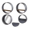 YUHAO Set of 3 Wall Planter for Indoor Outdoor Home Garden Decor, L:10"x10"x16.5" M:8.5"x8.5"x15.5" S:7"x7"x13.5" - 3 of 4