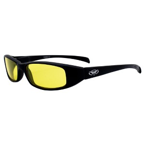 Global Vision Eyewear New Attitude Safety Motorcycle Glasses with Yellow Lenses - 1 of 4