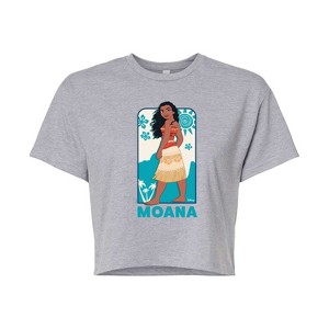 Women's - Disney Princess - Moana Full Body Portrait Cropped Graphic T-Shirt - 1 of 4