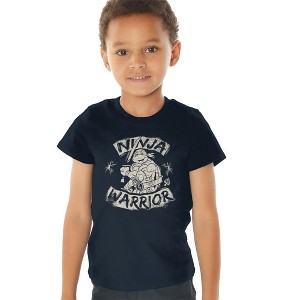 Teenage Mutant Ninja Turtles Ninja Warrior Toddler Tee, Navy - 1 of 4