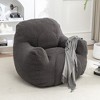 Dexmalle Blue Bean Bag Chair with Filler Lazy Sofa - 3 of 4