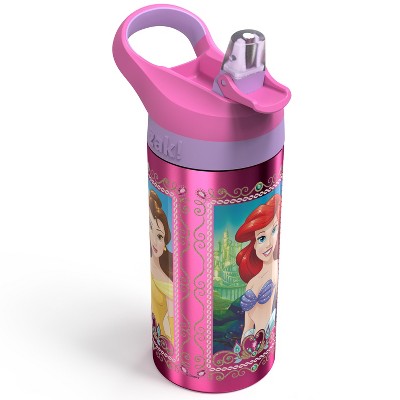 Disney Princess 19.5oz Stainless Steel Water Bottle Pink/Purple - Zak Designs