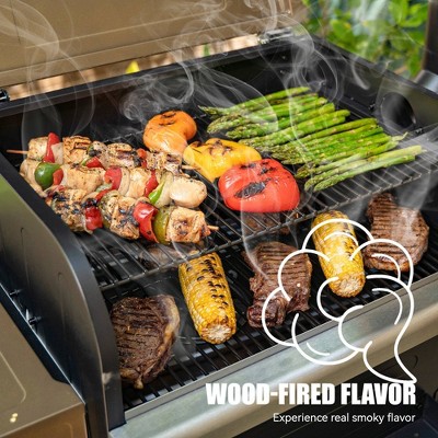 ZPG-6002B Brown Wood Pellet Grill with Rotisserie