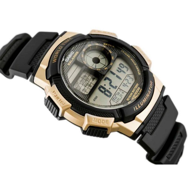 Men&#39;s Casio Digital Watch - Black/Gold, 2 of 6