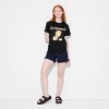 Women's Lisa Alter Ego KPOP Short Sleeve Oversized Graphic T-Shirt - Black - 3 of 3