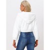 INSPIRE CHIC Women's Casual Hooded Zip Up Long Sleeve Cropped Faux Fur Jacket - 4 of 4