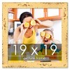 PosterPalooza | Square Shabby Chic Yellow Picture Frame - UV Acrylic, Foam Board Backing, Hanging Hardware - 2 of 4