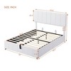 CAVINAS Platform Bed with Storage Space,Upholstered Bed Frame with Headboard,Box Spring Not Required - 3 of 4