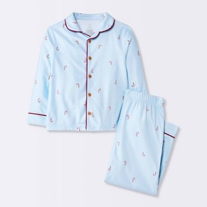 Toddler Girls' 2pc Long Sleeve Brushed Jersey Coat Pajama Set - Cloud Island™ - 1 of 4