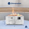 SereneLife Propane Gas Fire Pit w/ Glass Rocks - image 2 of 4