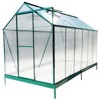 Greenhouse for Outdoors, Heavy Duty Polycarbonate Greenhouse with Rain Gutter and Roof Vent, Aluminum Hot House, Large Walk-in Greenhouse for Outside - 3 of 4